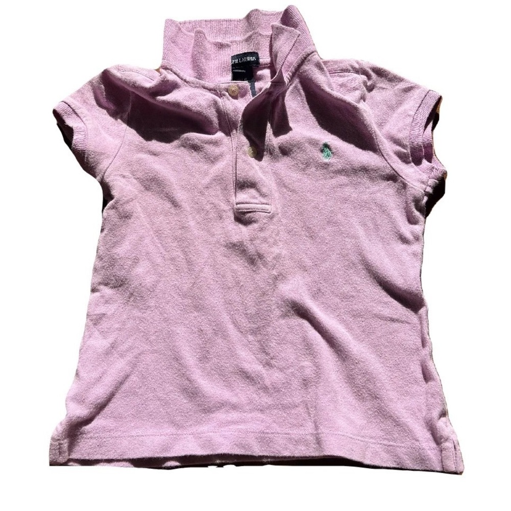 Ralph Lauren Kids VTG Y2K Lilac Purple Polo Shirt